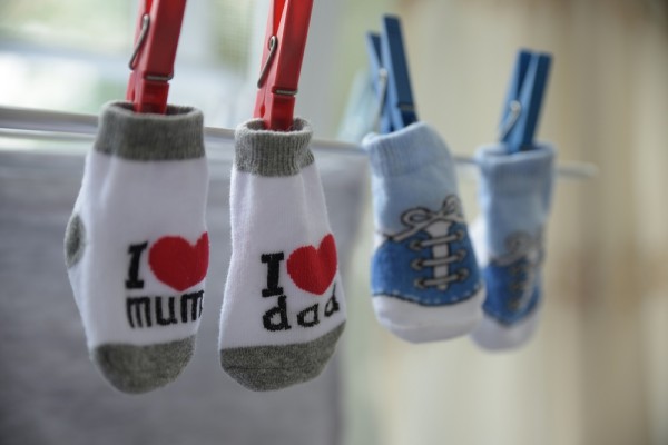 Socks drying indoors releasing lots of moisture into a home